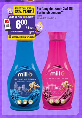 Perfumy do tkanin 2w1 Mill Berlin promocja w POLOmarket