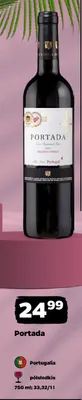Wino czerwone półsłodkie Portada promocja w Netto