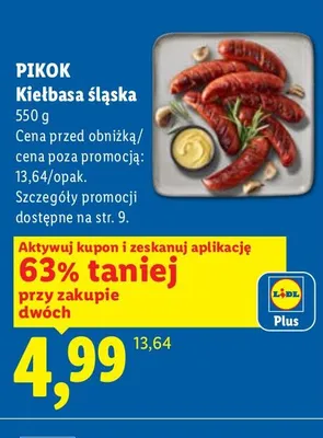 Kiełbasa śląska Pikok promocja w Lidl