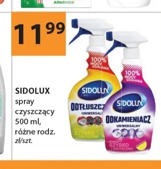 Spray czyszczący Sidolux odtłuszczacz uniwersalny promocja w Drogerie Laboo