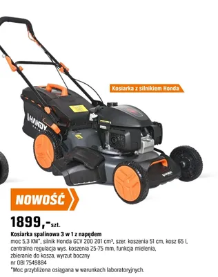 Kosiarka spalinowa 3 w 1 z napędem promocja w OBI