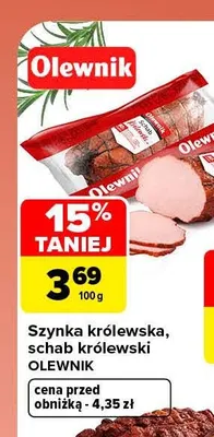 Schab królewski Olewnik promocja w Carrefour