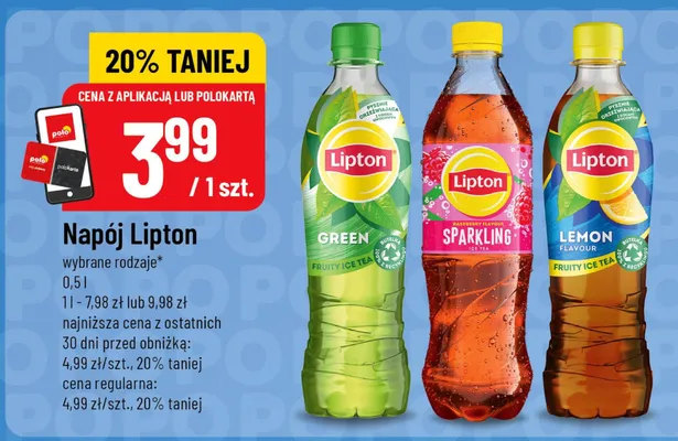 Napój Lipton Lemon promocja w POLOmarket