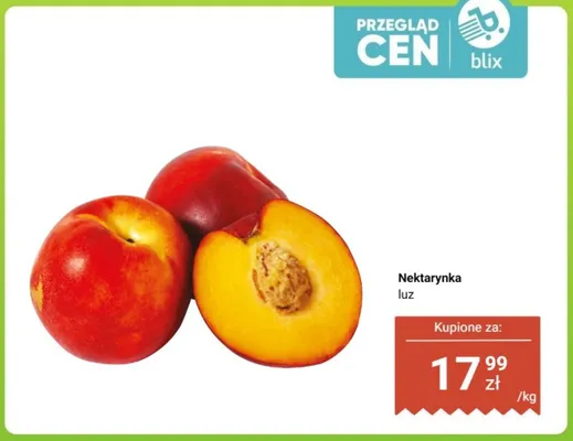 Nektarynka luz promocja w Dino