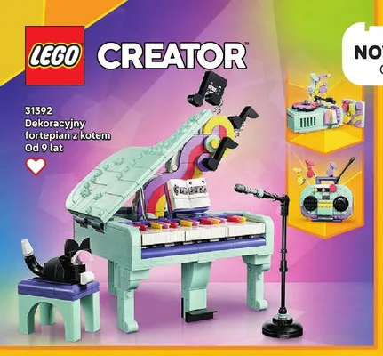 Klocki LEGO Creator 31392 Dekoracyjny fortepian z kotem promocja w LEGO