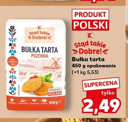 Bułka tarta Stąd takie dobre! promocja w Kaufland