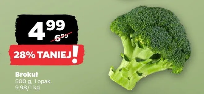 Brokuł promocja w Netto