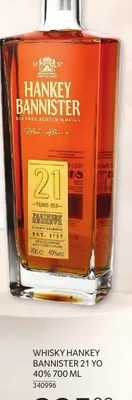 Whisky Hankey Bannister 21 YO 40% 700 ML promocja w Selgros
