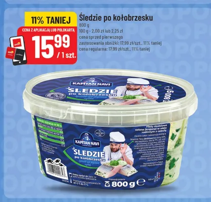Śledzie po kołobrzesku Kapitan Navi promocja w POLOmarket