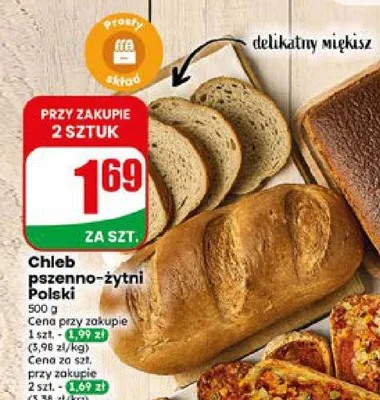 Chleb pszenno-żytni Polski promocja w Dino