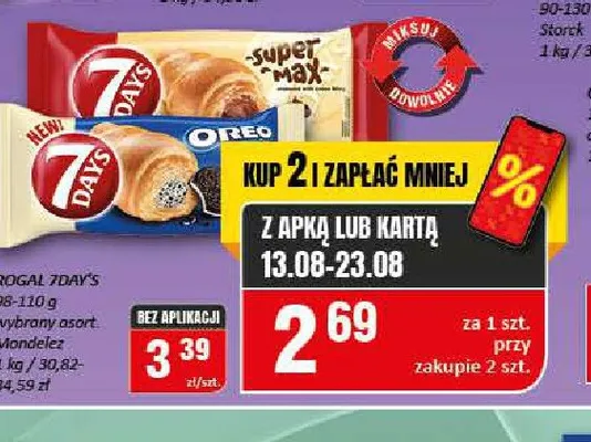 Rogal 7Days Max z nadzieniem kakaowym promocja w Chorten