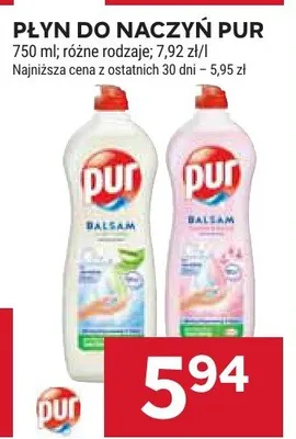 Płyn do naczyń Pur promocja w Stokrotka