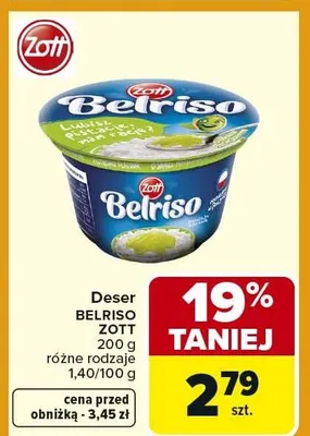 Deser Belriso różne rodzaje promocja w Carrefour Market