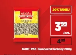 Słonecznik łuskany Kart-Pak Bakaliowa Kraina promocja w API Market