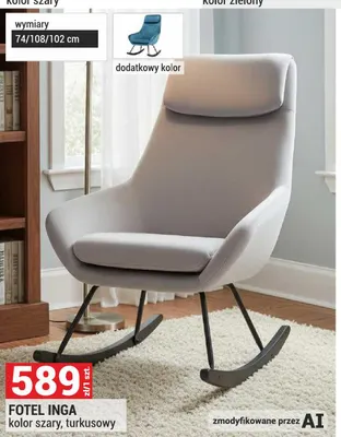Fotel Inga promocja w Merkury Market