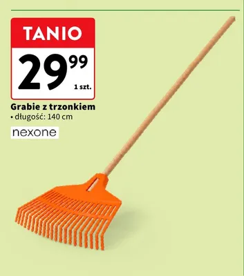 Grabie z trzonkiem 140 cm Nexone promocja w Intermarche