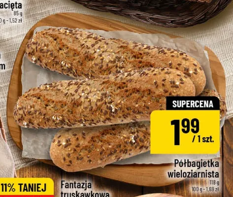 Półbagietka wieloziarnista promocja w POLOmarket