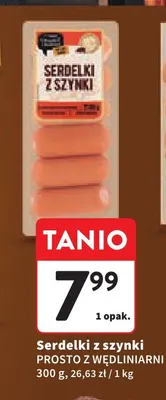 Serdelki z szynki Prosto z Wędliniarni promocja w Intermarche