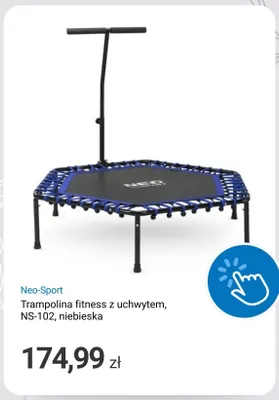 Trampolina fitness z uchwytem Neo-Sport NS-102 niebieska promocja w Smyk
