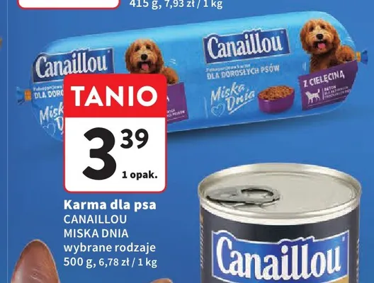 Karma dla psa Canaillou Miska Dnia promocja w Intermarche