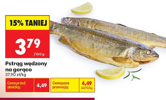 Pstrąg wędzony na gorąco promocja w Biedronka