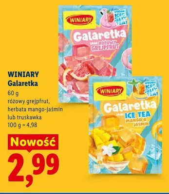 Galaretka Winiary różowy grejpfrut promocja w Lidl