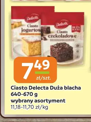Ciasto Delecta Duża blacha promocja w Gama