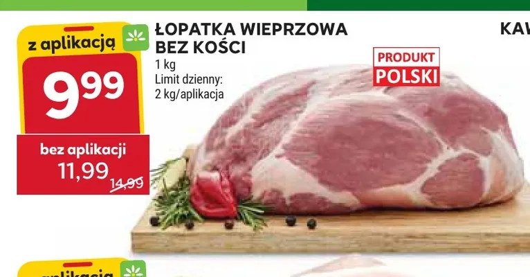 Łopatka wieprzowa bez kości promocja w Stokrotka