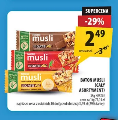 Baton musli Nestlé promocja w Arhelan