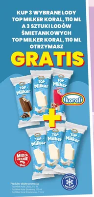 Lody Top Milker Koral Choco promocja w Twój Market