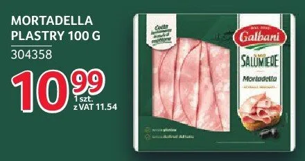 Mortadella Galbani plastry 100 g promocja w Selgros