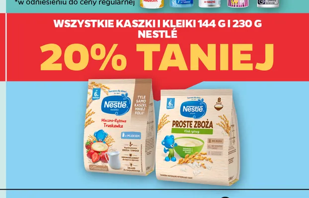 Kaszki i kleiki Nestlé promocja w Netto