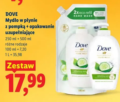 Mydło w płynie z pompką + opakowanie uzupełniające promocja w Lidl