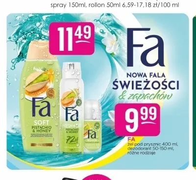 Żel pod prysznic Fa promocja w Drogerie Jasmin