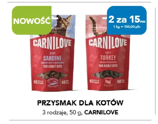 Przysmak dla kotów Carnilove promocja w Aquael zoo