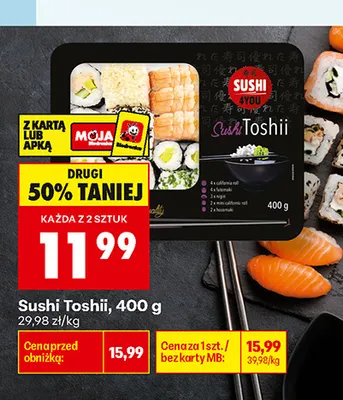 Sushi Toshii promocja w Biedronka