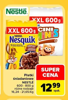 Płatki śniadaniowe Nestlé Nesquik promocja w Carrefour Market