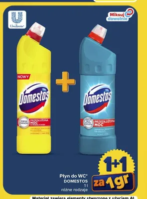 Płyn do WC Domestos Extended Power Citrus Fresh promocja w Carrefour Market