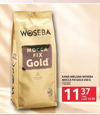Kawa mielona Woseba Mocca Fix Gold promocja w Selgros