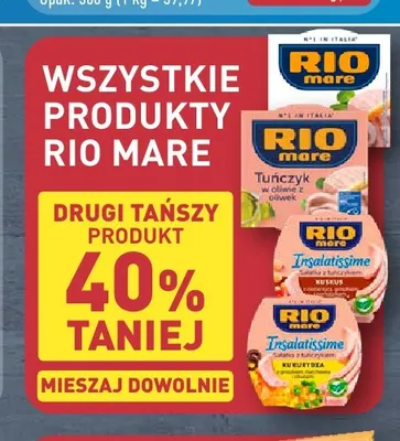 Tuńczyk w oliwie z oliwek Rio Mare promocja w Aldi