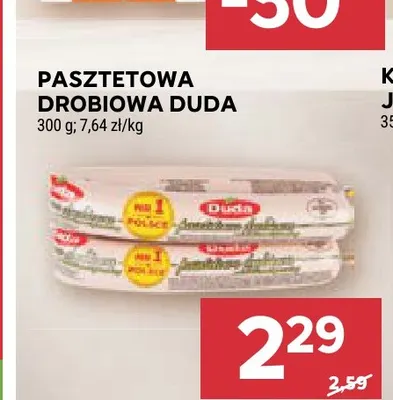 Pasztetowa drobiowa Duda promocja w Stokrotka
