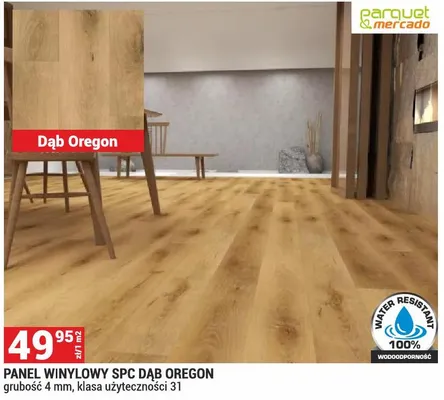 Panel winylowy SPC Dąb Oregon promocja w Merkury Market