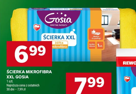 Ścierka mikrofibra XXL promocja w Stokrotka