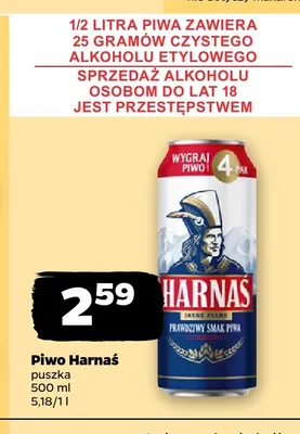 Piwo Harnaś promocja w Netto