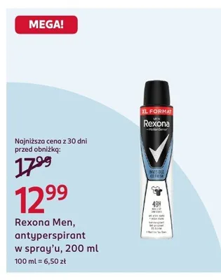 Antyperspirant w spreyu promocja w Rossmann