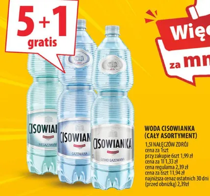 Woda Cisowianka promocja w Arhelan