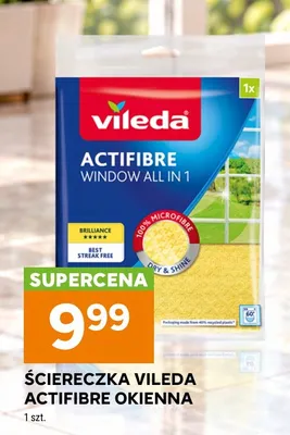 Ściereczka Vileda Actifibre okienna promocja w Stokrotka