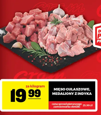 Mięso gulaszowe z indyka promocja w Gram Market