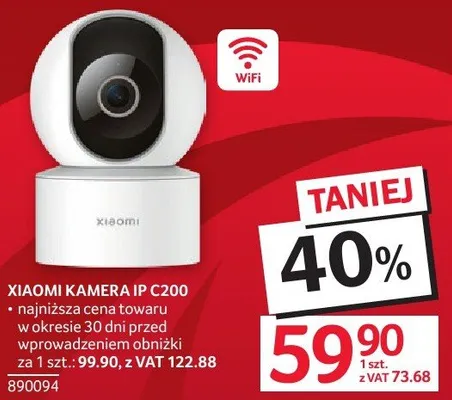 Kamera IP XIAOMI C200 promocja w Selgros