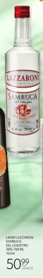 Likier Lazzaroni Sambuca del Chiostro 38% promocja w Selgros
